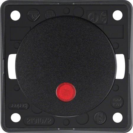 Berker 937522510 Kontr.-Aussch. 2p Aufd., Flow/Pure, sw