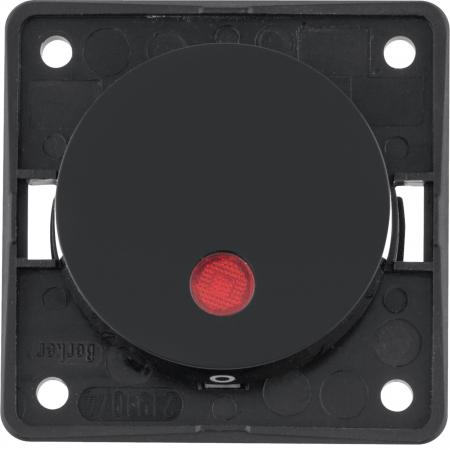 Berker 937622510 Kontr.-Aus. 2p, 12V, LED, Flow/Pure, sw