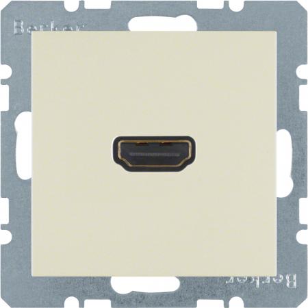 Berker 3315438982 HDMI Steckdose m 90° Stcka. S.1 weiß