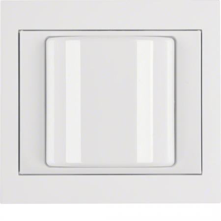 Berker 52037009 Lichtsignal mit Rahmen K.1 polarweiß glä