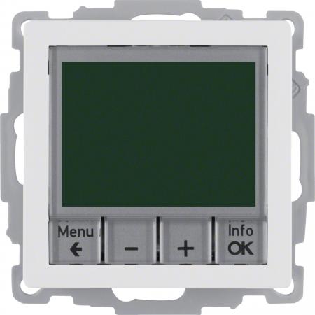 Berker 20446089 Temperaturregler, Schließer, mit Zentralstück, zeitgesteuert Q.x