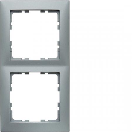 Berker 10129939 Rahmen 2-fach, Serie S.1, alu matt
