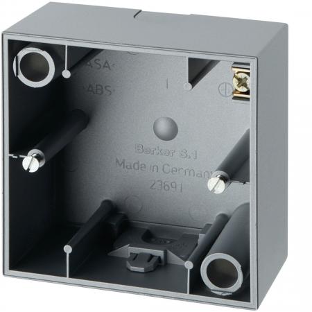 Berker 10419939 Aufputz-Gehäuse 1fach Q.3 alu samt lack