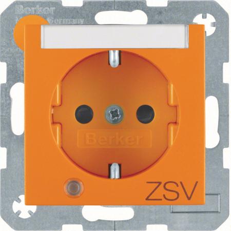 Berker 41101914 Steckdose SCHUKO LED BSF BS S1/B3/7 oran