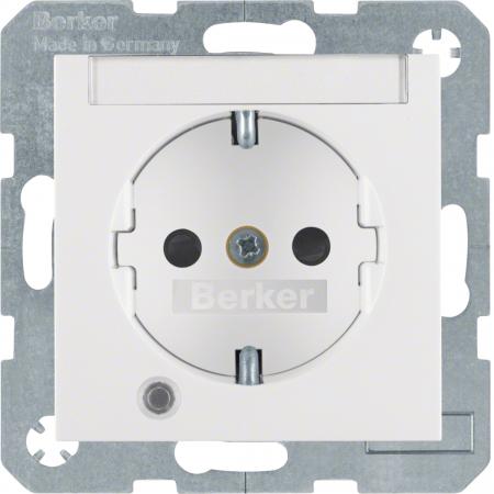 Berker 41108989 Steckd. SCHUKO LED BSF erh BS S.1/B.x pw