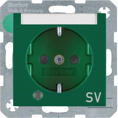 Berker 41108913 UP Steckdose mit Kontroll-LED, BSF u. erhöhtem BS S.1/B.3/B.7 gr