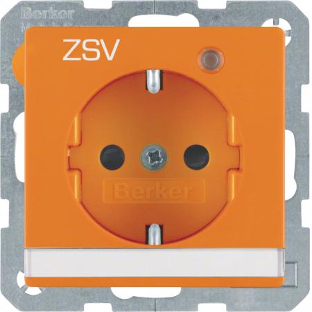Berker 41106014 Steckdose SCHUKO LED BSF erh Q.x orange