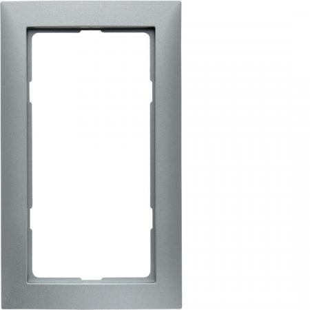 Berker 13099939 Rahmen mit großem Ausschnitt, Serie S.1, aluminium matt