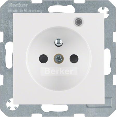 Berker 6765098989 Steckdose m SK-Stift LED e BS S.1/B.x pw