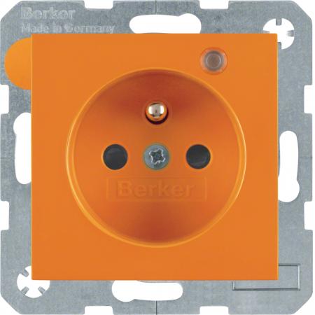 Berker 6765098914 Steckdose m SK-Stift LED e BS S1/B3/7 or