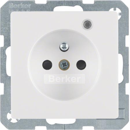 Berker 6765096089 Steckdose m SK-Stift LED Q.x pw