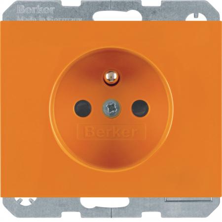 Berker 6765097014 Steckdose m SK-Stift LED erh. BS K.1 ora