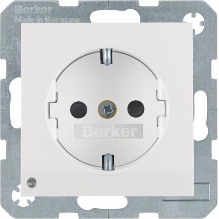 Berker 41098989 UP Steckdose 1-fach mit LED-Orientierungslicht S.1/B.3/B.7 polar
