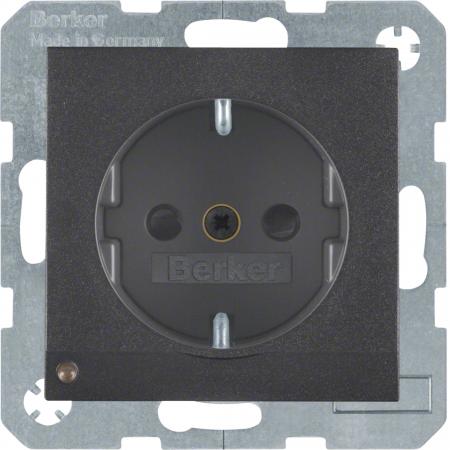 Berker 41091606 Steckdose SCHUKO m LED-OL S.1/B.x anthr