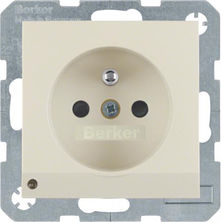 Berker 6765108982 Steckdose m SK-Stift LED S.1/B.x weiß