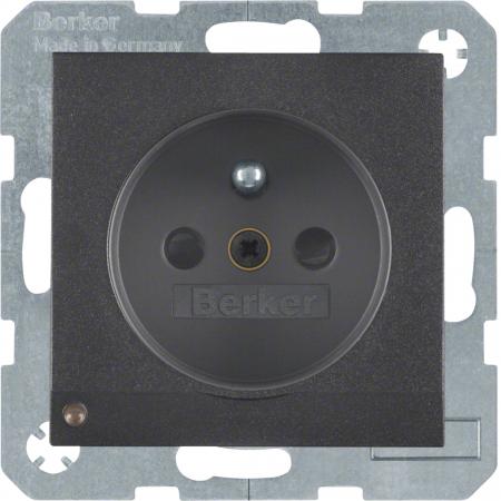 Berker 6765101606 Steckdose m SK-Stift LED B.x anth