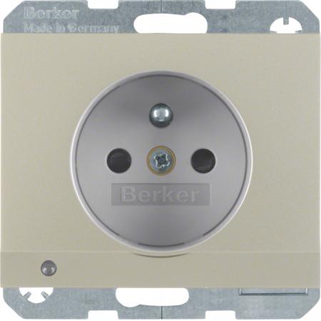 Berker 6765107004 Steckdose m Schutzko.-Stift u LED K.5 Es