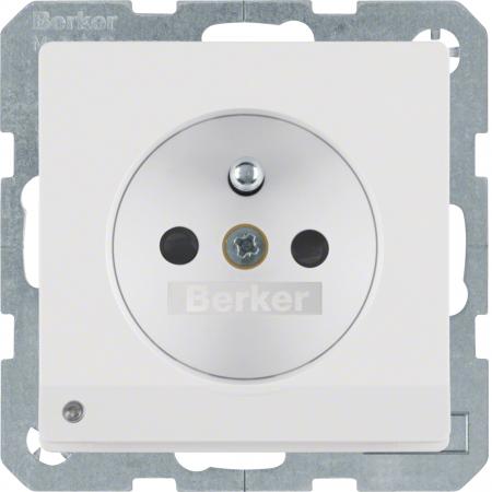 Berker 6765106089 Steckdose m SK-Stift LED Q.x pw