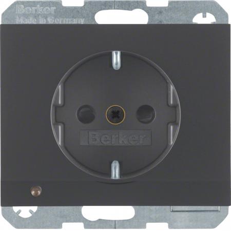 Berker 41097006 Steckdose SCHUKO m LED-OL K.1 anthrazit