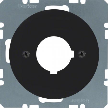 Berker 14322045 Zentralstück f BG Ø 22,5 mm schwarz glä