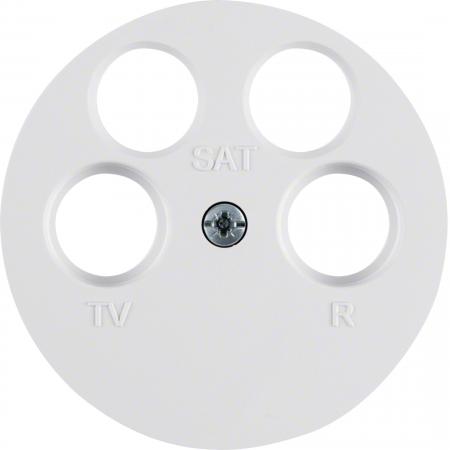 Berker 14842089 Zentralstück für Ant.Do 4Loch R.1/R.3 pw