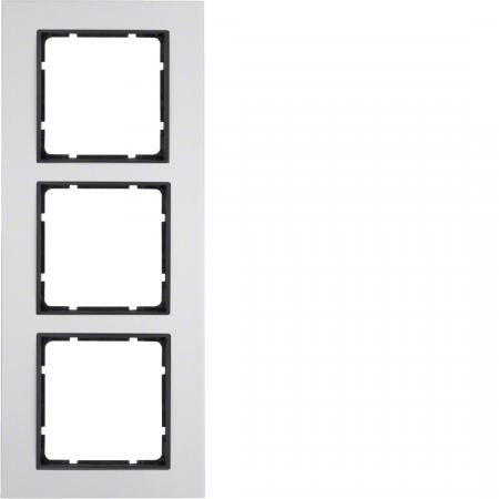Berker 10136904 Rahmen 3fach B.7 Alu/anthrazit