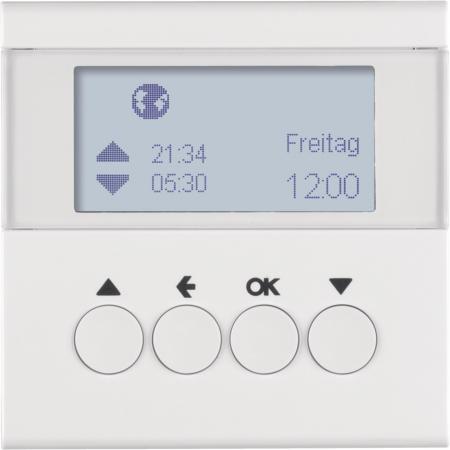 Berker 85741189 Jalousie-Schaltuhr S.1/B.3/B.7 polarweiß, glänzend, Jalousiesteu