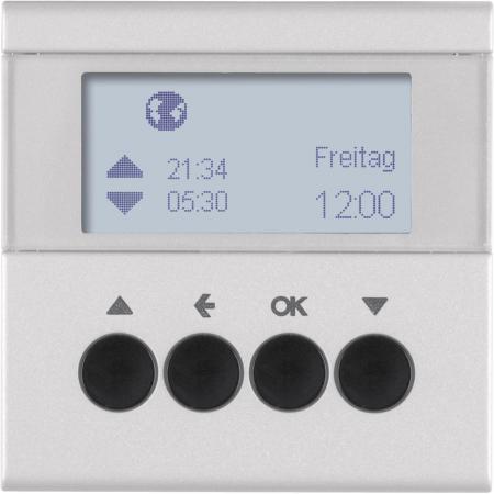 Berker 85741183 Jalousie-Schaltuhr S.1/B.3/B.7 alu matt