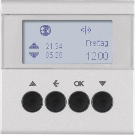 Berker 85745183 KNX-Funk Jalou-Uhr quickl B.7 alu matt