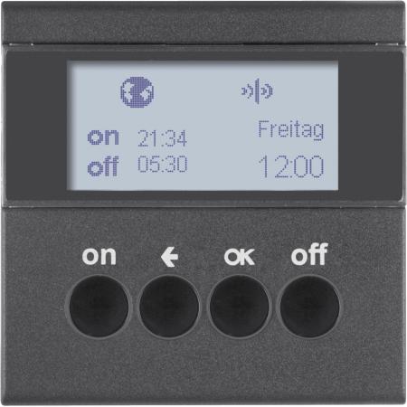 Berker 85745285 KNX-Funk Zeitsch.uhr quickl S1/B3/7 anth