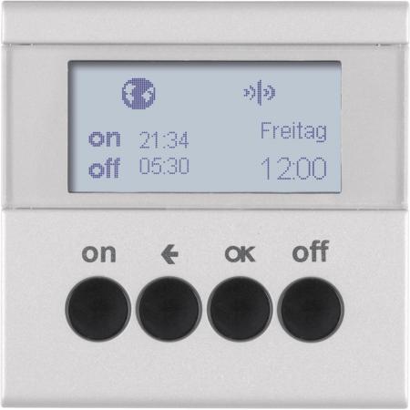 Berker 85745283 KNX-Funk Zeitsch.uhr quickl B.7 alu matt