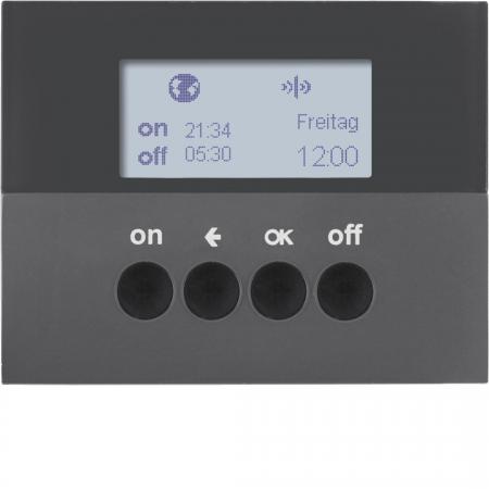 Berker 85745275 KNX-Funk Zeitsch.uhr quickl K.1 anthr