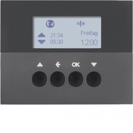 Berker 85745175 KNX-Funk Jalou-Uhr quickl K.1 anth