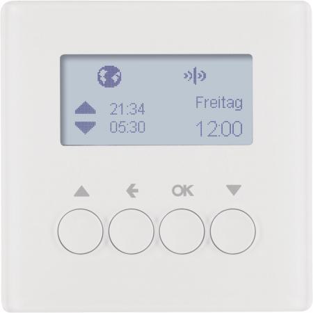 Berker 85745129 KNX-Funk Jalou-Uhr quickl Q.x pw