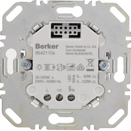 Berker 85421100 Universal Tastdimmer, Dimmer 1-fach (R,L, C, LED)