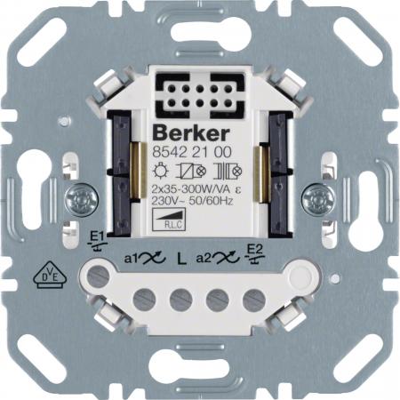 Berker 85422100 Universal Tastdimmer 2-fach (R, L, C), Dimmer für Lichtsteuerung