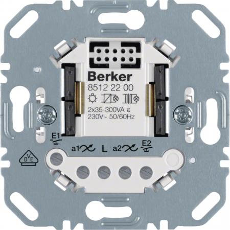 Berker 85122200 Universal-Schalteinsatz 2fach 2-Draht