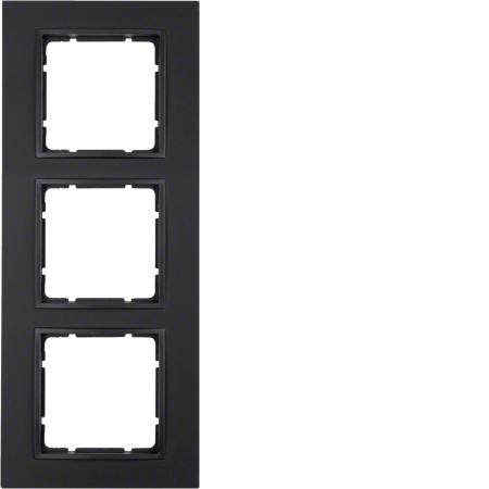 Berker 10136626 Rahmen 3-fach Serie B.7 anthrazit, matt