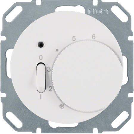 Berker 20302089 Temp.-Regler mit Öffner, Z.-Stk., Wippsch. u. LED R.1/R.3 polarw