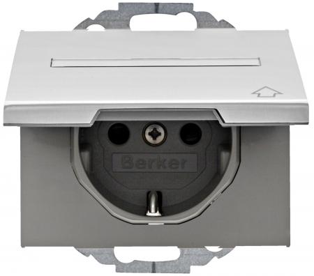 Berker 47487103 Steckdose SCHUKO m KD u BF K.5 Alu