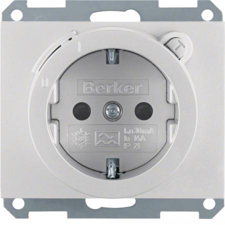 Berker 47087003 Steckdose SCHUKO m FI erh BS K.5 Alu