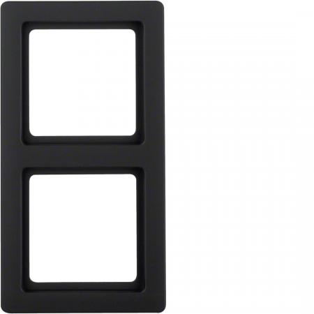 Berker 10126086 Rahmen 2-fach Serie Q.1 anthrazit, samt