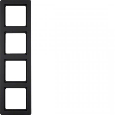 Berker 10146086 Rahmen 4-fach Serie Q.1 anthrazit, samt