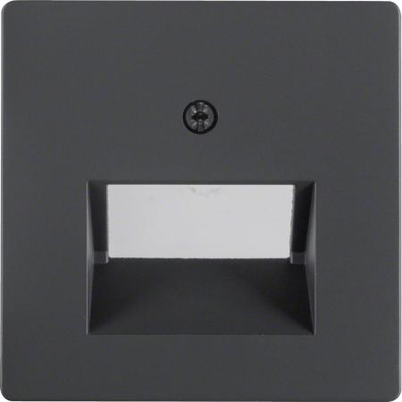 Berker 14096086 Zentralstück für UAE Steckdose 2-fach Serie Q.x anthrazit, samt