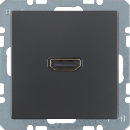 Berker 3315436086 HDMI Steckdose m 90° Stcka. Q.x anth