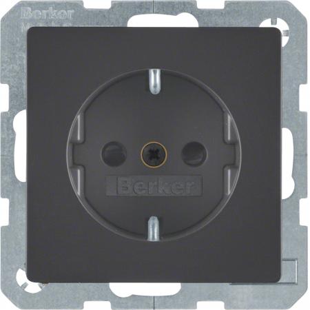 Berker 47236086 Steckdose SCHUKO mit erhöhtem Berührungsschutz Q.x anthrazit sam