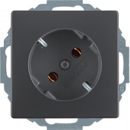 Berker 47276086 Steckdose SCHUKO 45° Q.x anthrazit