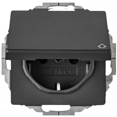 Berker 47446086 Steckdose SCHUKO m KD erh BS Q.x ant