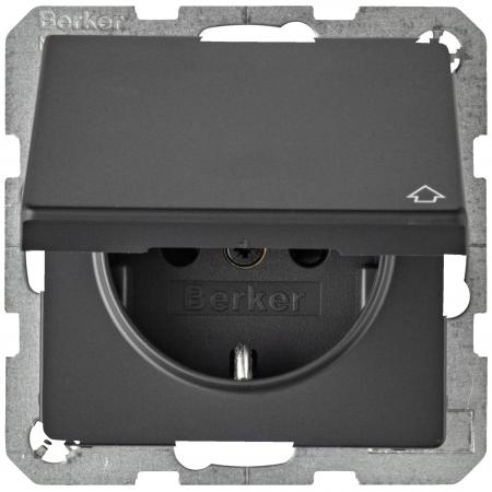 Berker 47516076 Steckdose SCHUKO m KD erh BS Q.x ant