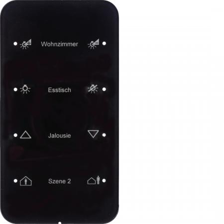 Berker 75144165 Touch-Sensor 4f Komf R.1 Glas konfig. sw